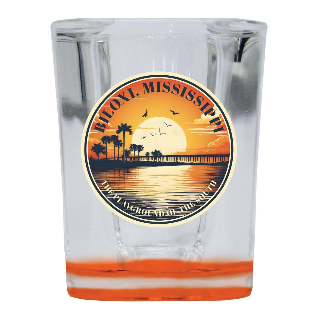 Biloxi Mississippi Design A Souvenir 2 Ounce Shot Glass Square Image 3