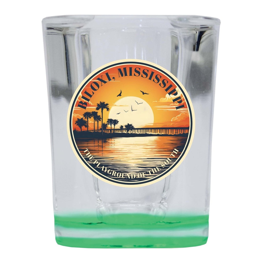 Biloxi Mississippi Design A Souvenir 2 Ounce Shot Glass Square Image 4