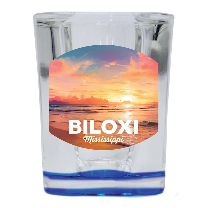 Biloxi Mississippi Design B Souvenir 2 Ounce Shot Glass Square Image 3