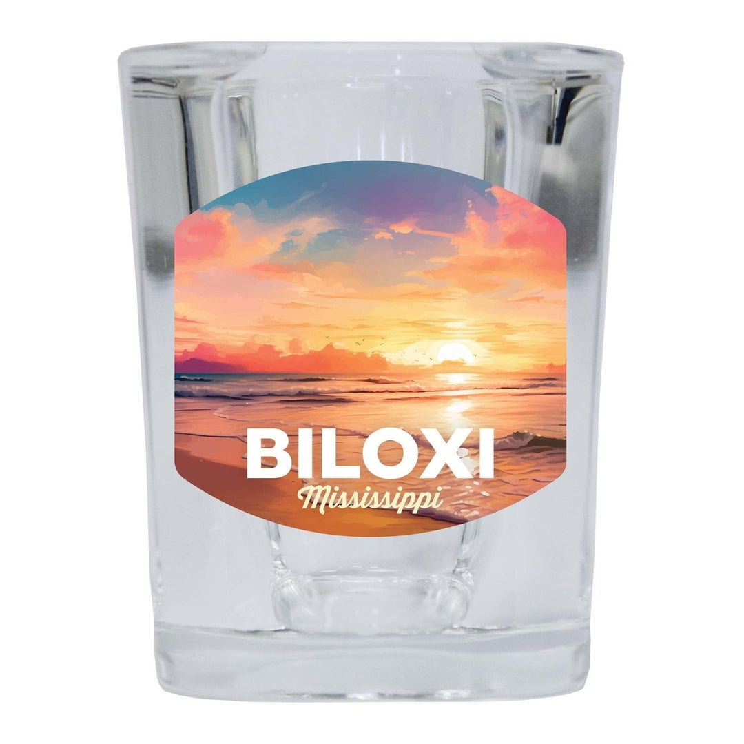 Biloxi Mississippi Design B Souvenir 2 Ounce Shot Glass Square Image 4