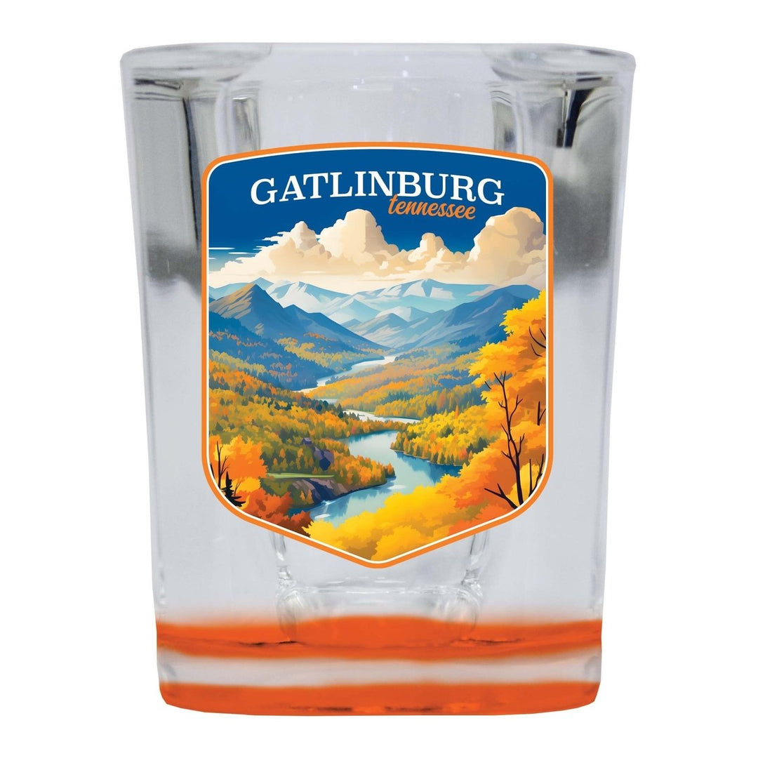 Gatlinburg Tennessee Design D Souvenir 2 Ounce Shot Glass Square Image 3