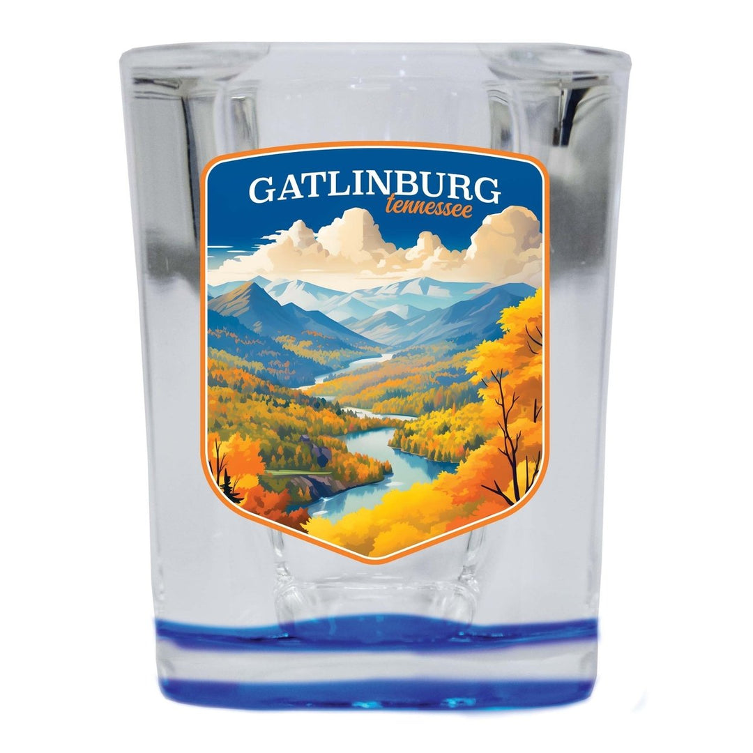 Gatlinburg Tennessee Design D Souvenir 2 Ounce Shot Glass Square Image 4