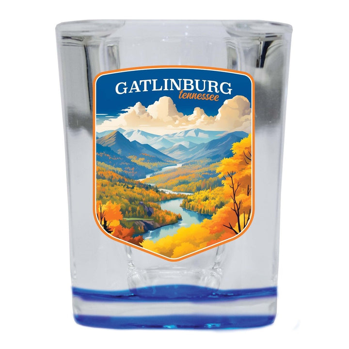 Gatlinburg Tennessee Design D Souvenir 2 Ounce Shot Glass Square Image 1