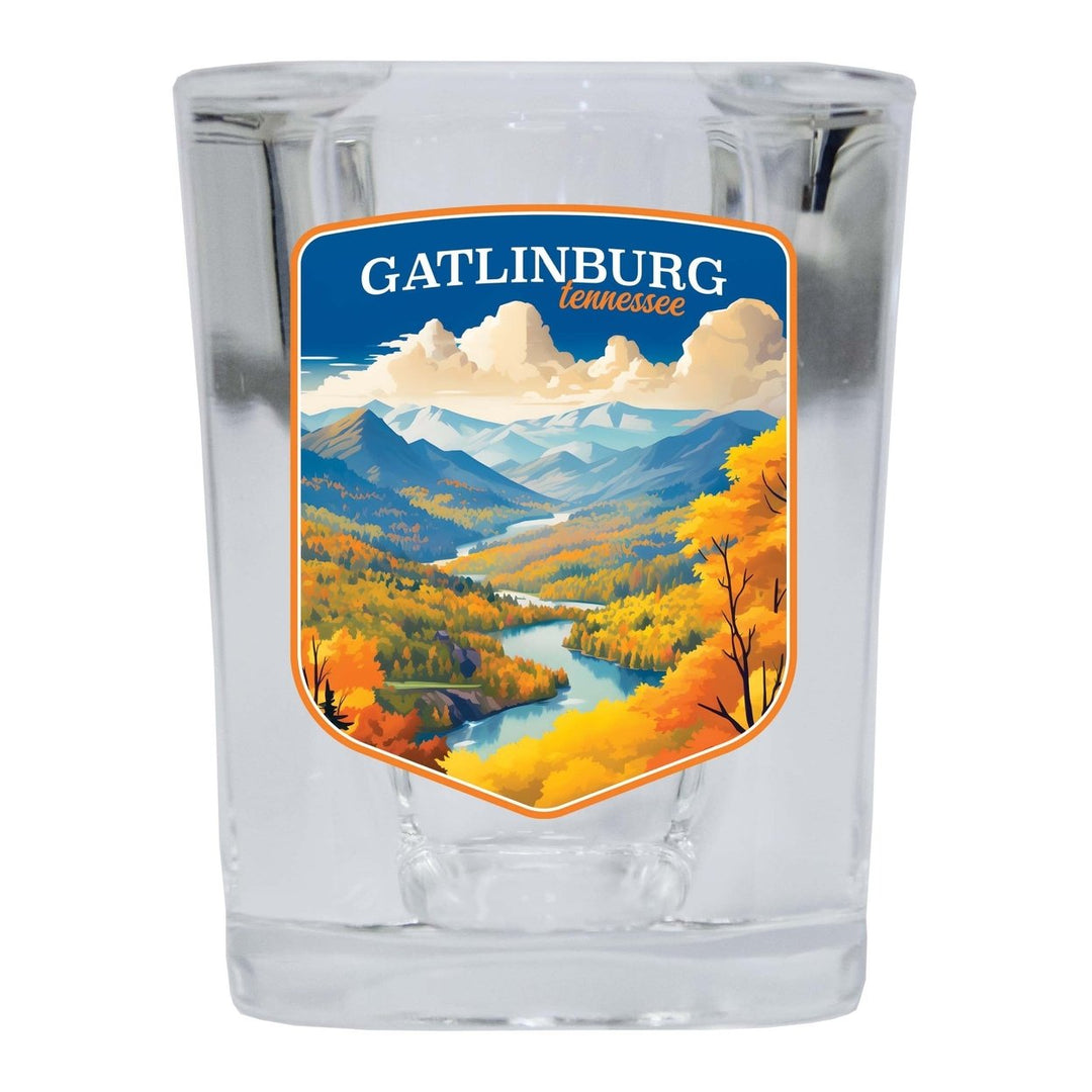 Gatlinburg Tennessee Design D Souvenir 2 Ounce Shot Glass Square Image 4