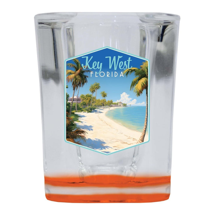 Key West Florida Design B Souvenir 2 Ounce Shot Glass Square Image 2