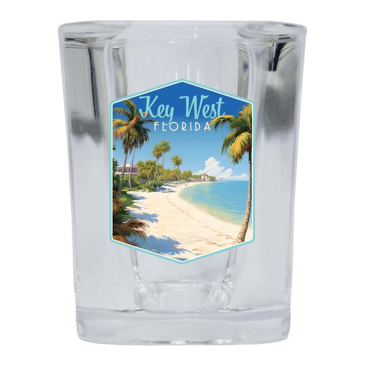 Key West Florida Design B Souvenir 2 Ounce Shot Glass Square Image 4