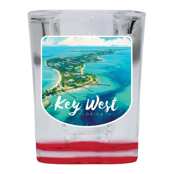 Key West Florida Design A Souvenir 2 Ounce Shot Glass Square Image 1