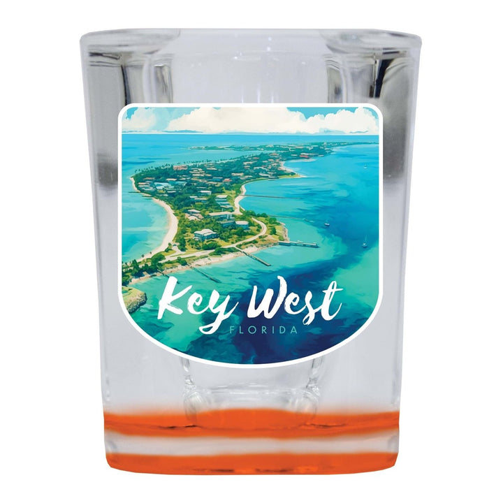 Key West Florida Design A Souvenir 2 Ounce Shot Glass Square Image 3