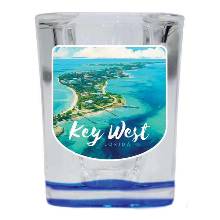 Key West Florida Design A Souvenir 2 Ounce Shot Glass Square Image 4