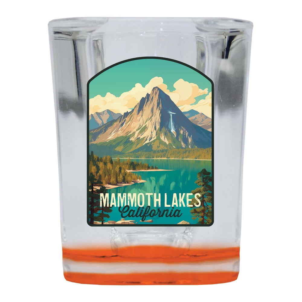 Mammoth Lakes California Design A Souvenir 2 Ounce Shot Glass Square Image 2