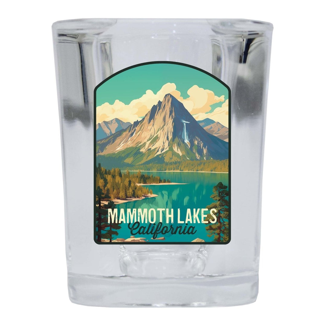 Mammoth Lakes California Design A Souvenir 2 Ounce Shot Glass Square Image 1