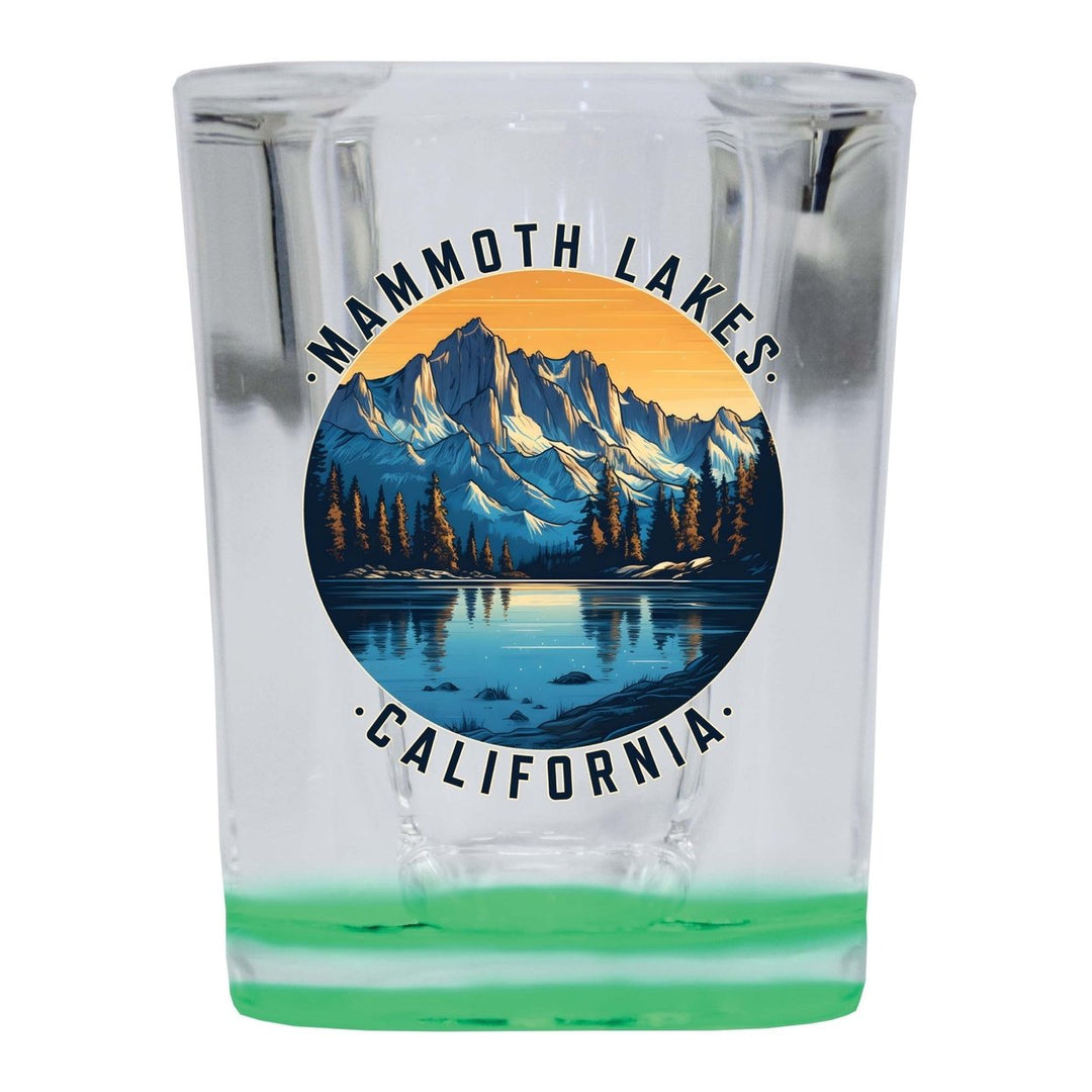 Mammoth Lakes California Design B Souvenir 2 Ounce Shot Glass Square Image 4