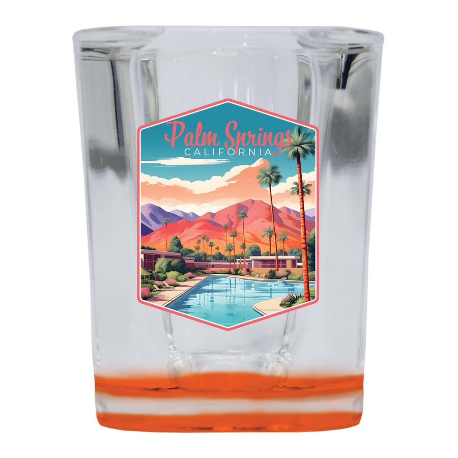 Palm Springs California Design B Souvenir 2 Ounce Shot Glass Square Image 1