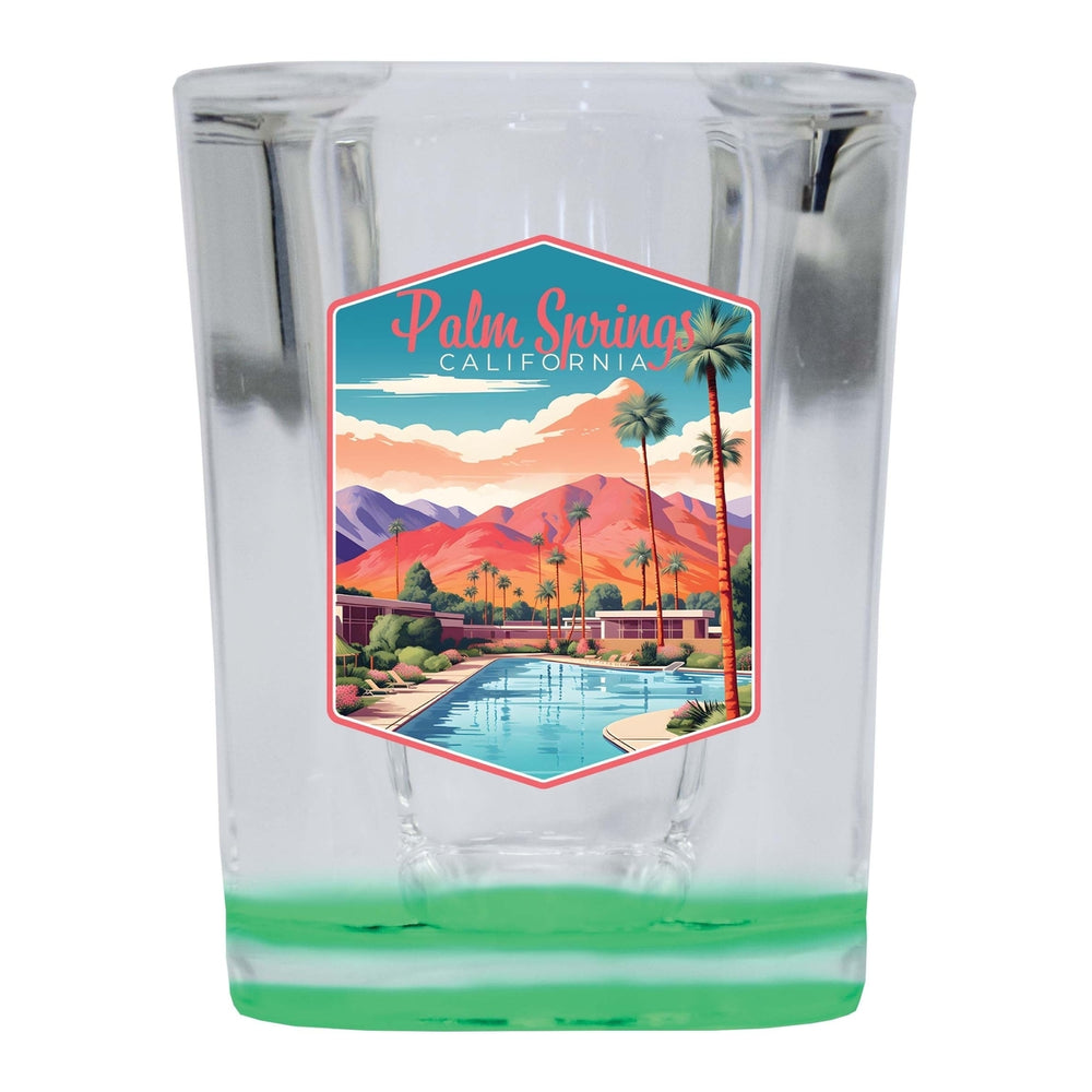 Palm Springs California Design B Souvenir 2 Ounce Shot Glass Square Image 2