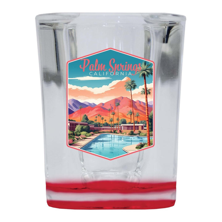 Palm Springs California Design B Souvenir 2 Ounce Shot Glass Square Image 3