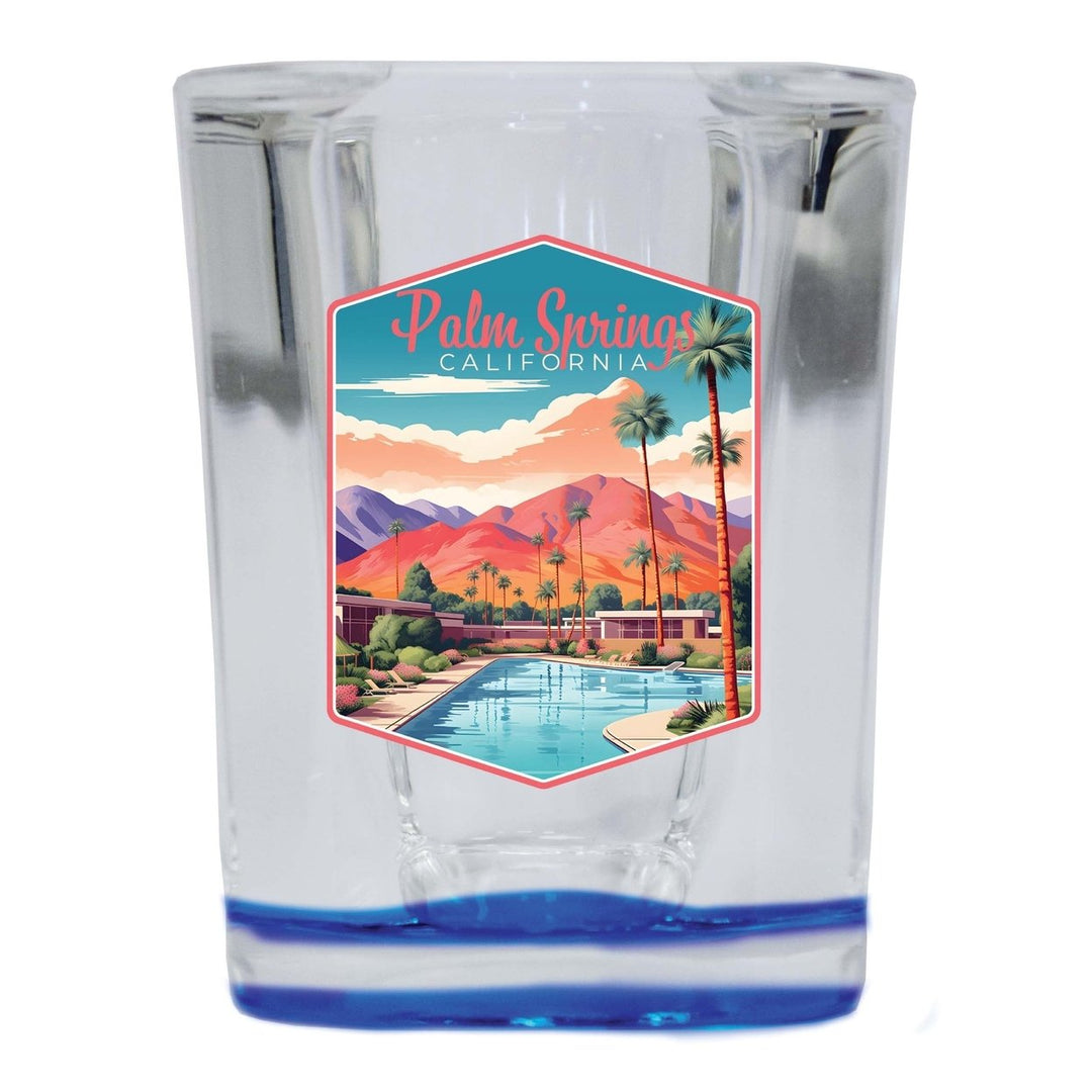 Palm Springs California Design B Souvenir 2 Ounce Shot Glass Square Image 4