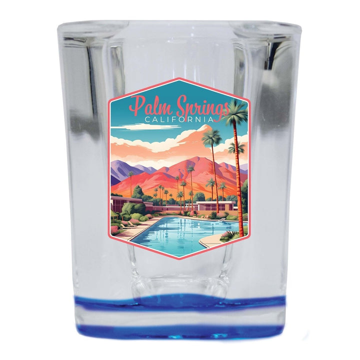 Palm Springs California Design B Souvenir 2 Ounce Shot Glass Square Image 1