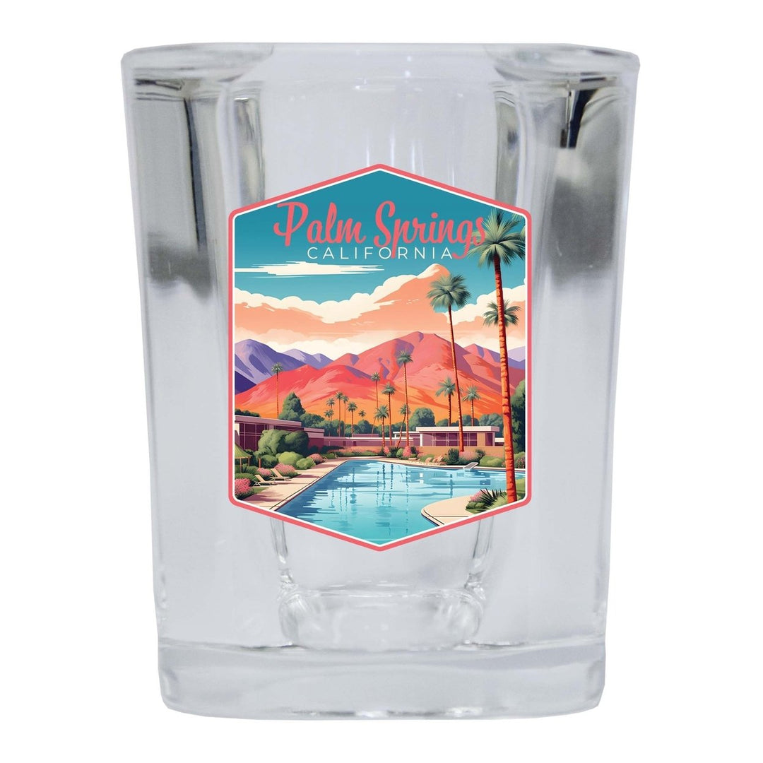 Palm Springs California Design B Souvenir 2 Ounce Shot Glass Square Image 4