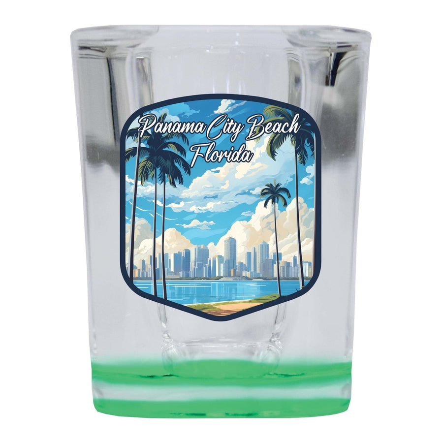 Panama City Beach Florida Design B Souvenir 2 Ounce Shot Glass Square Image 1