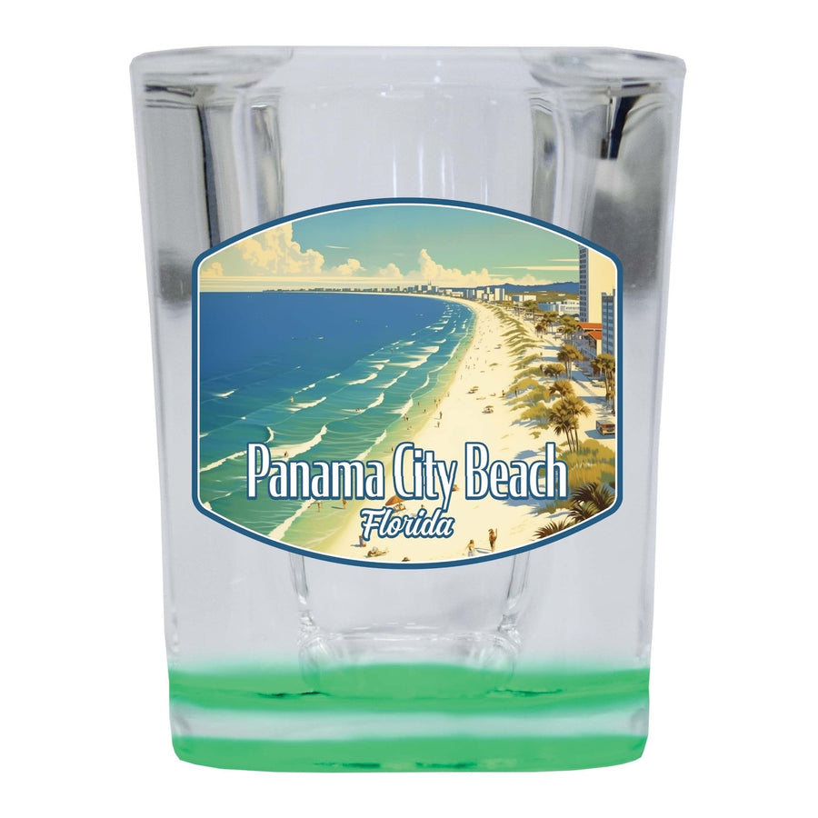 Panama City Beach Florida Design A Souvenir 2 Ounce Shot Glass Square Image 1