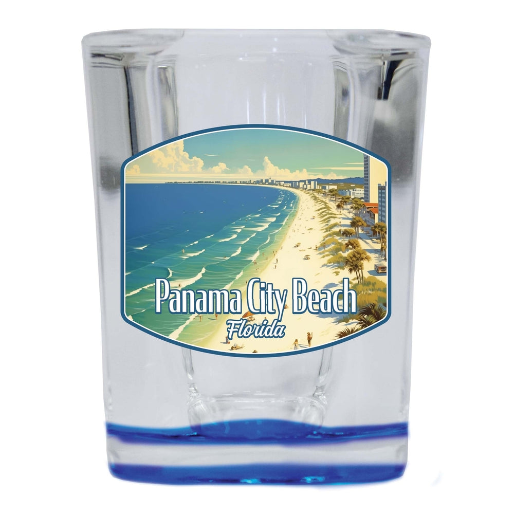 Panama City Beach Florida Design A Souvenir 2 Ounce Shot Glass Square Image 2