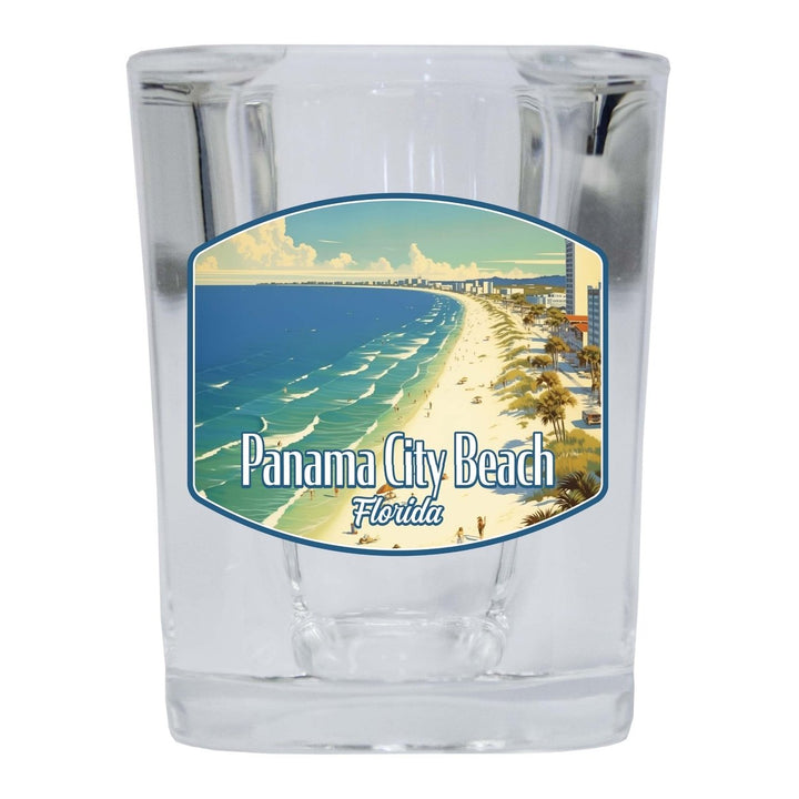 Panama City Beach Florida Design A Souvenir 2 Ounce Shot Glass Square Image 3