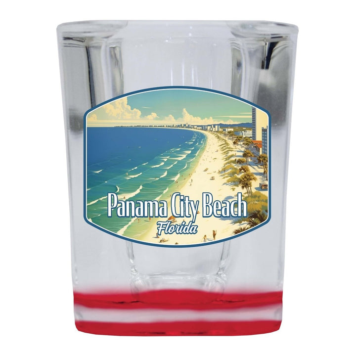 Panama City Beach Florida Design A Souvenir 2 Ounce Shot Glass Square Image 4