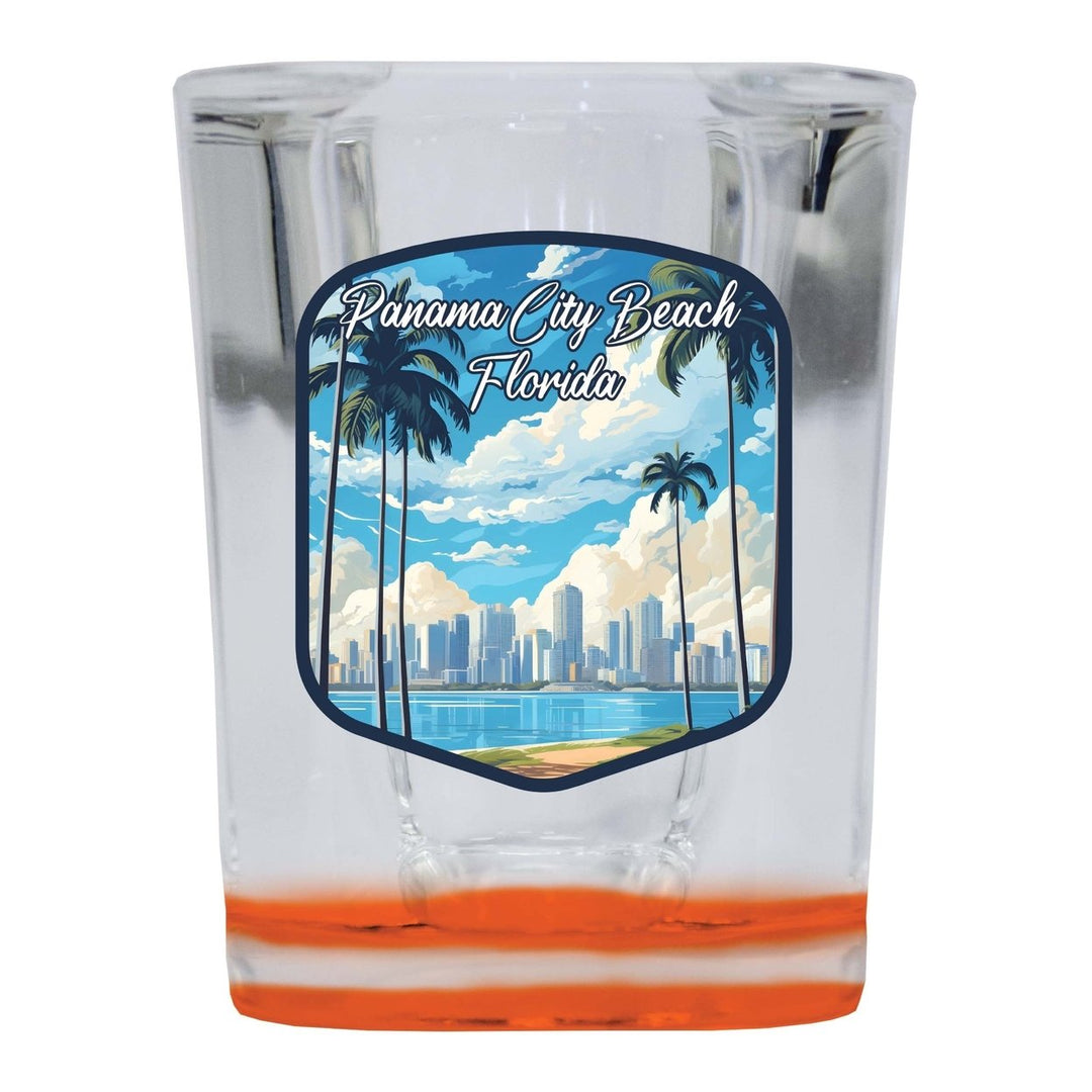 Panama City Beach Florida Design B Souvenir 2 Ounce Shot Glass Square Image 4