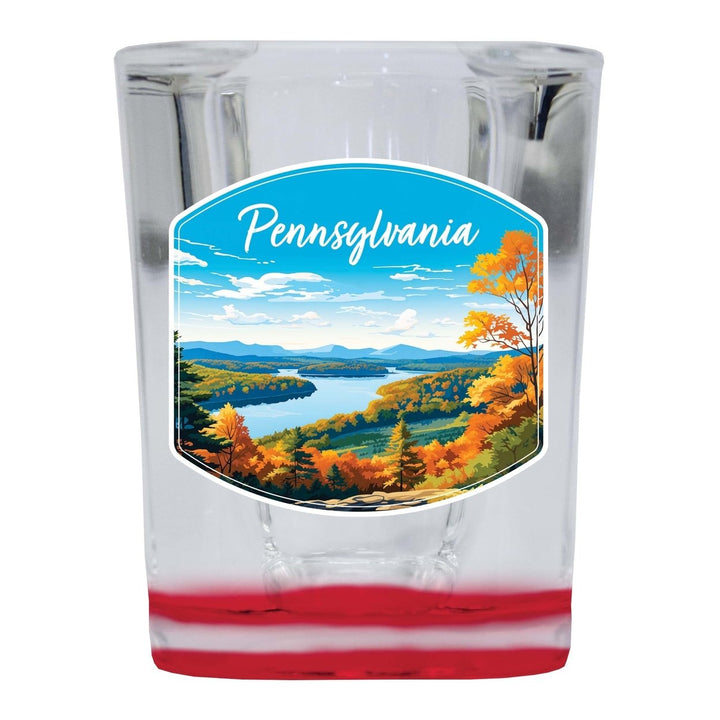 Pennsylvania Design C Souvenir 2 Ounce Shot Glass Square Image 3