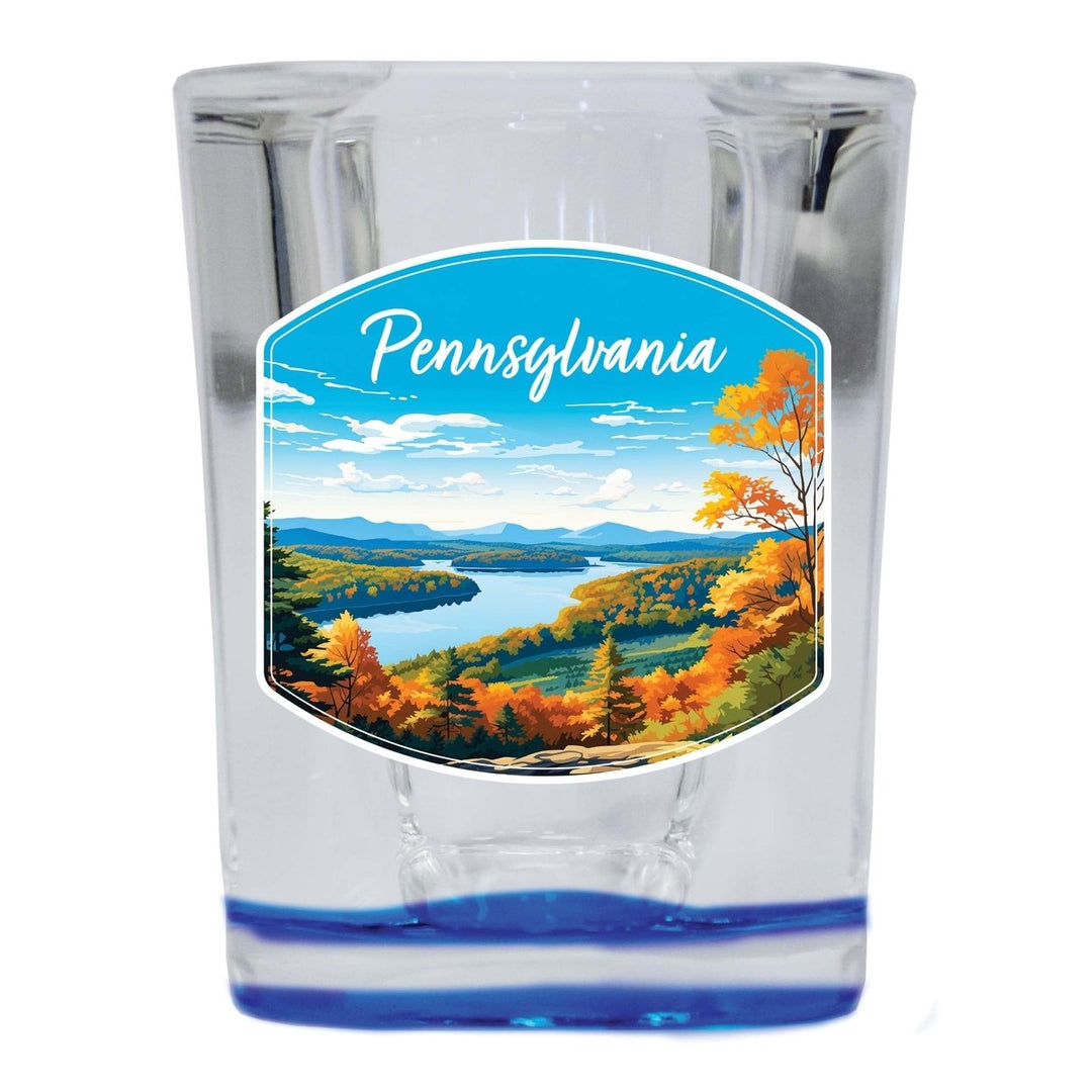 Pennsylvania Design C Souvenir 2 Ounce Shot Glass Square Image 4