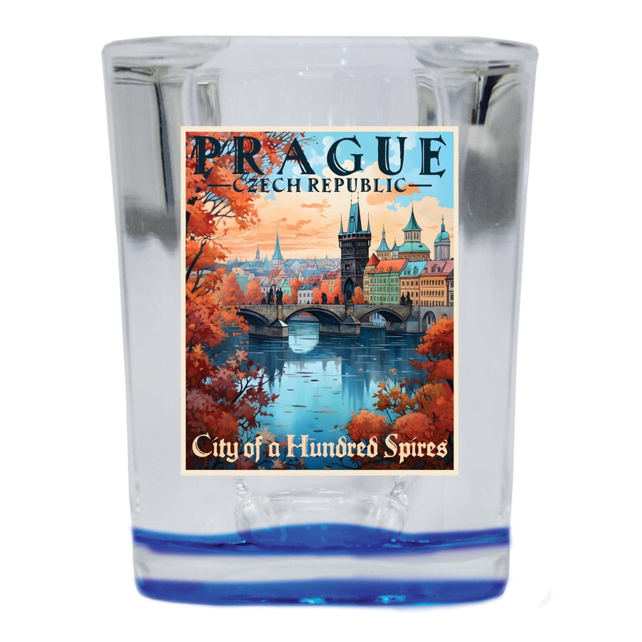 Prague Czech Republic Design A Souvenir 2 Ounce Shot Glass Square Image 1