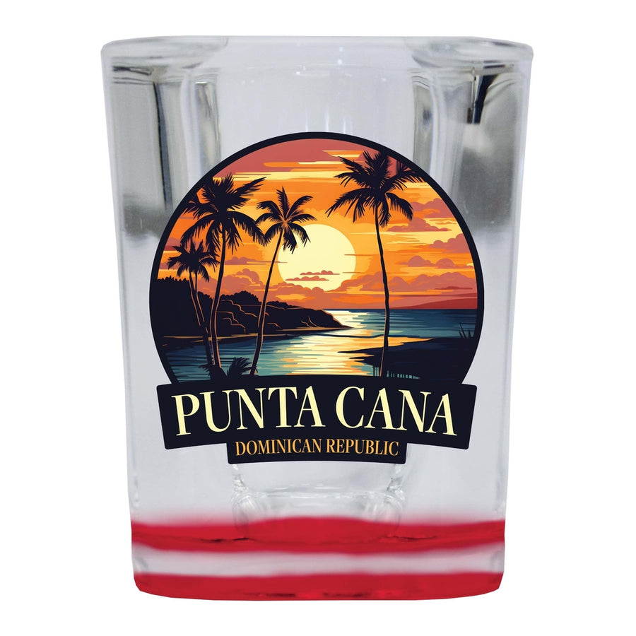 Punta Cana Dominican Republic Design E Souvenir 2 Ounce Shot Glass Square Image 1