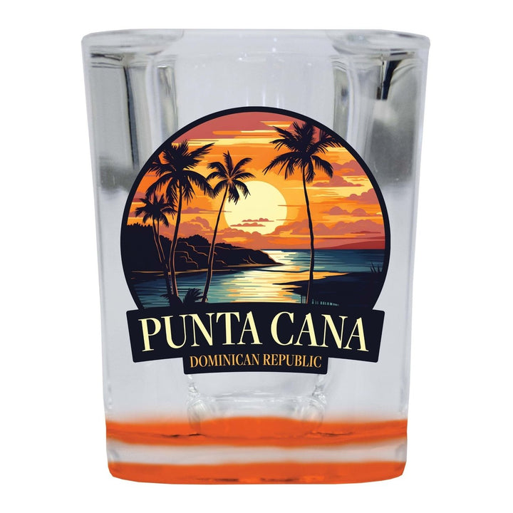 Punta Cana Dominican Republic Design E Souvenir 2 Ounce Shot Glass Square Image 2