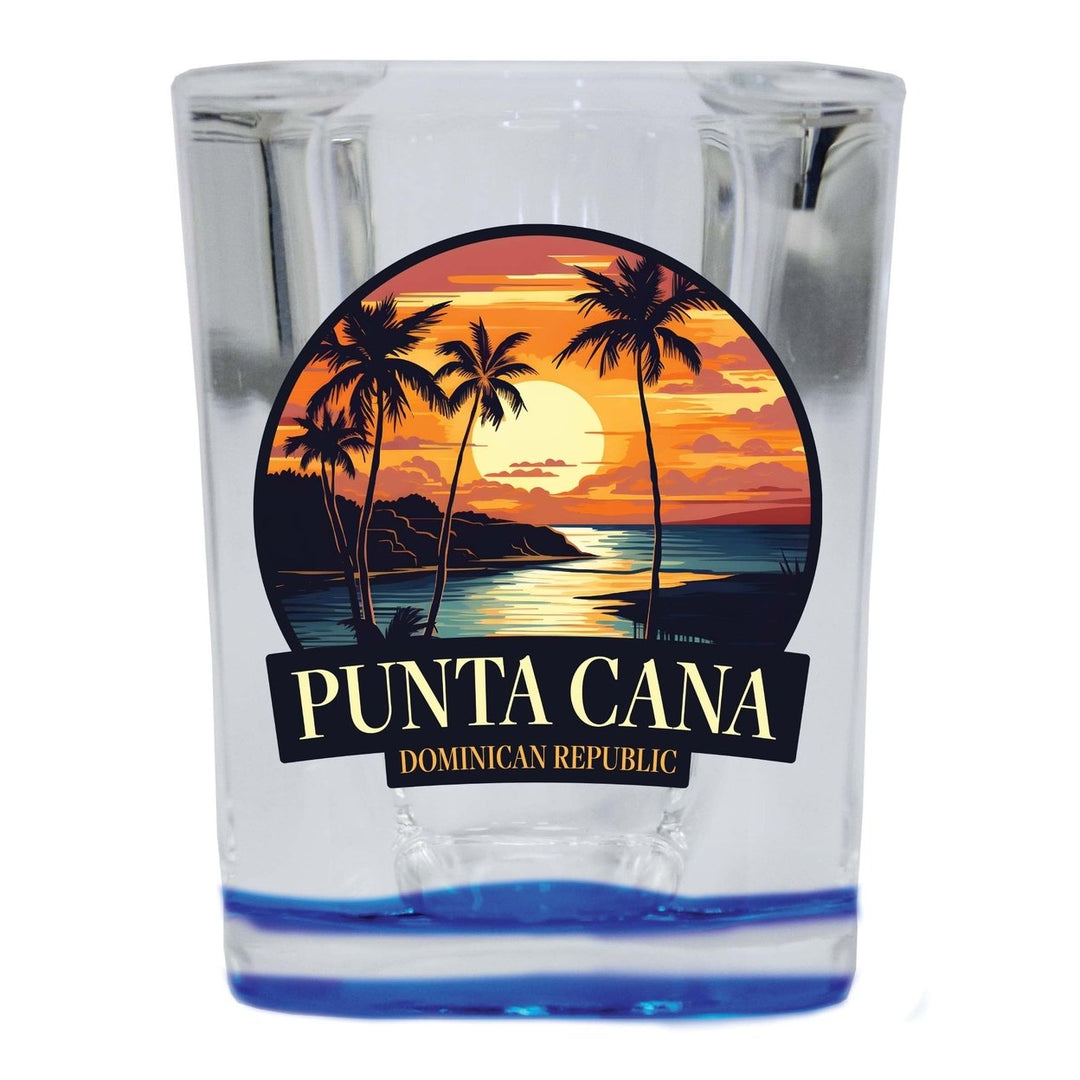 Punta Cana Dominican Republic Design E Souvenir 2 Ounce Shot Glass Square Image 4