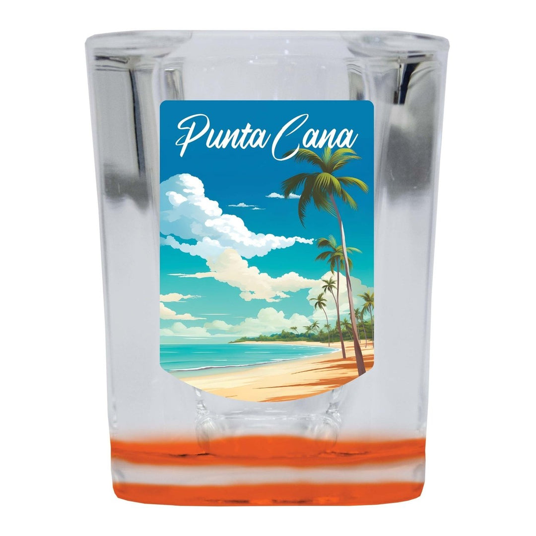 Punta Cana Dominican Republic Design D Souvenir 2 Ounce Shot Glass Square Image 3