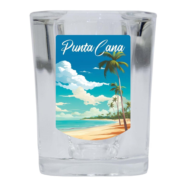 Punta Cana Dominican Republic Design D Souvenir 2 Ounce Shot Glass Square Image 4