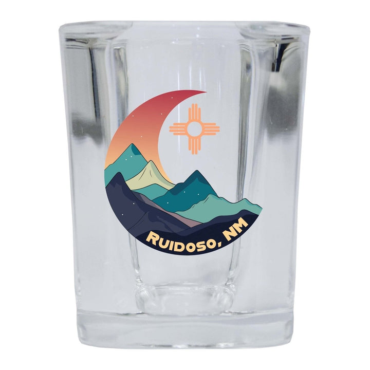 Ruidoso Mexico Design C Souvenir 2 Ounce Shot Glass Square Image 3