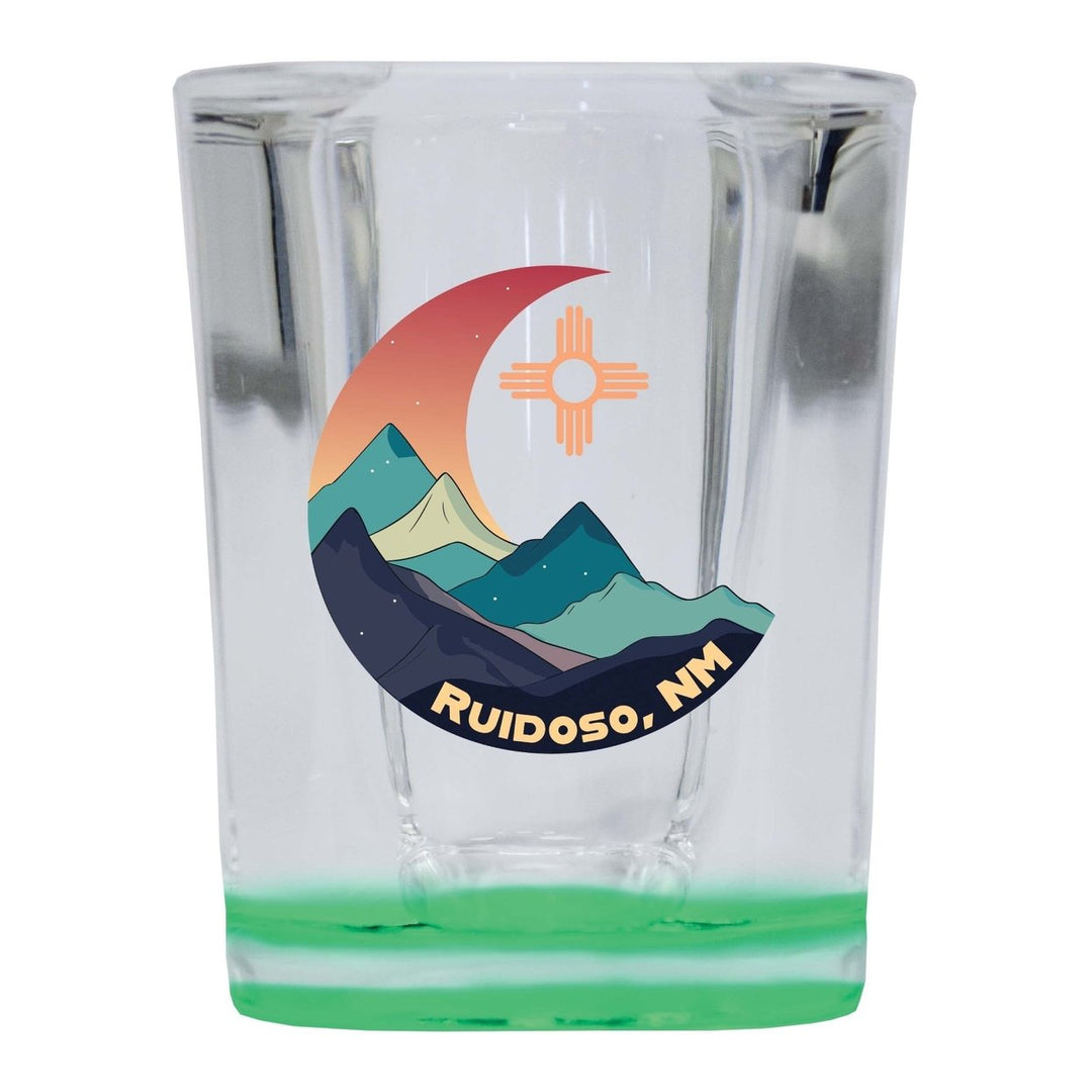 Ruidoso Mexico Design C Souvenir 2 Ounce Shot Glass Square Image 1