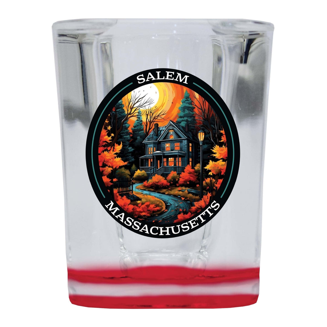 Salem Massachussettes Design B Souvenir 2 Ounce Shot Glass Square Image 1