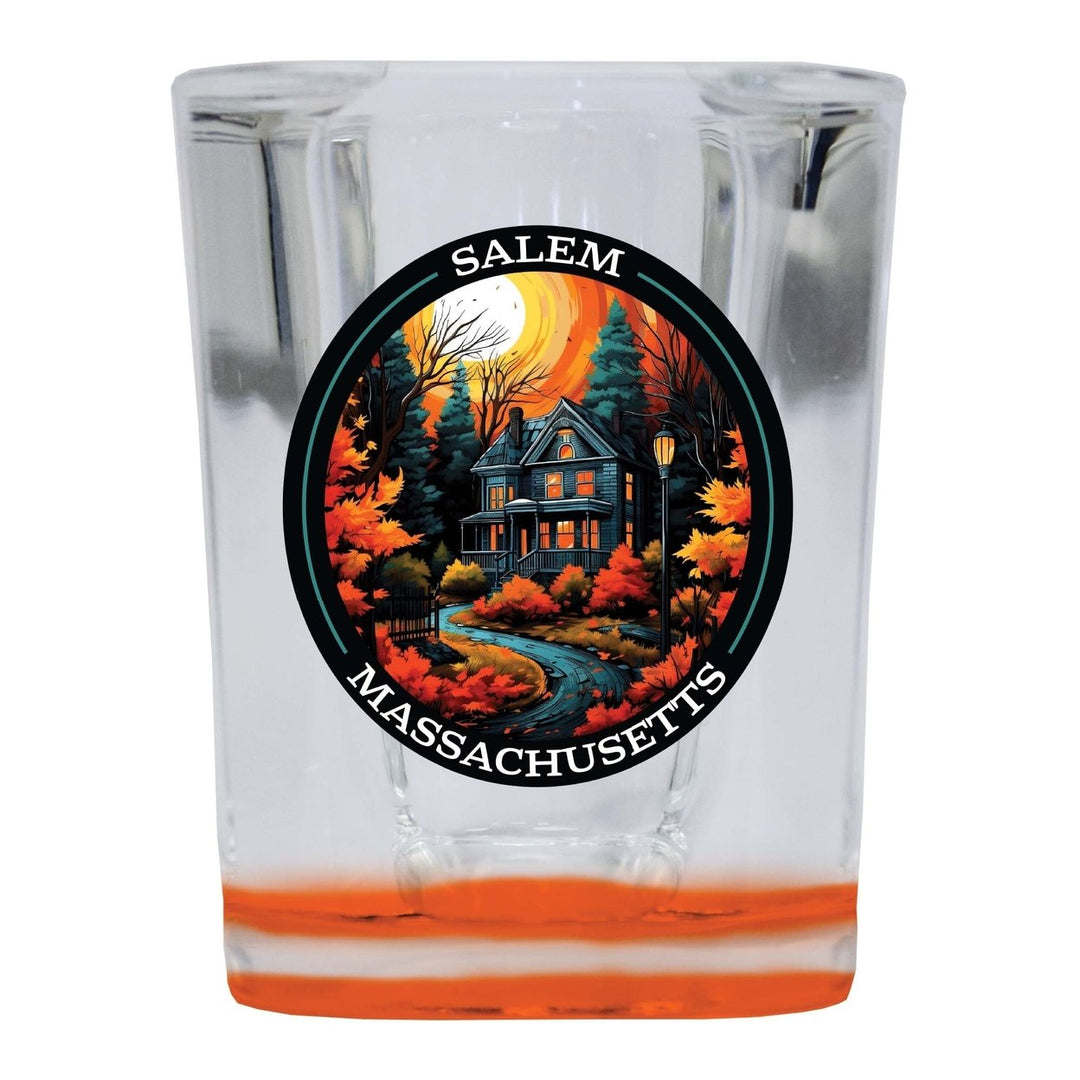 Salem Massachussettes Design B Souvenir 2 Ounce Shot Glass Square Image 2