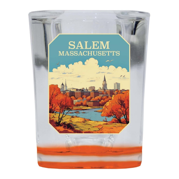 Salem Massachusettes Design A Souvenir 2 Ounce Shot Glass Square Image 2