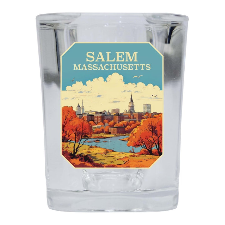 Salem Massachusettes Design A Souvenir 2 Ounce Shot Glass Square Image 4