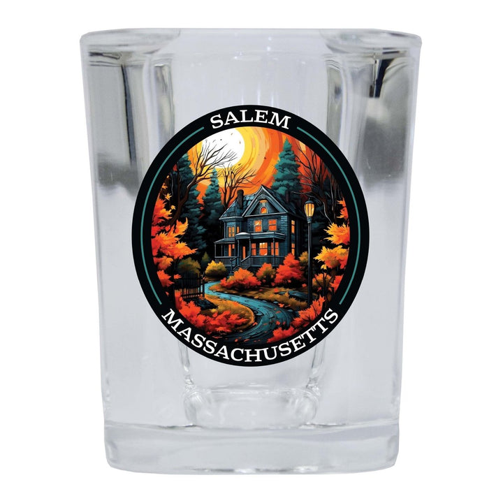 Salem Massachussettes Design B Souvenir 2 Ounce Shot Glass Square Image 4