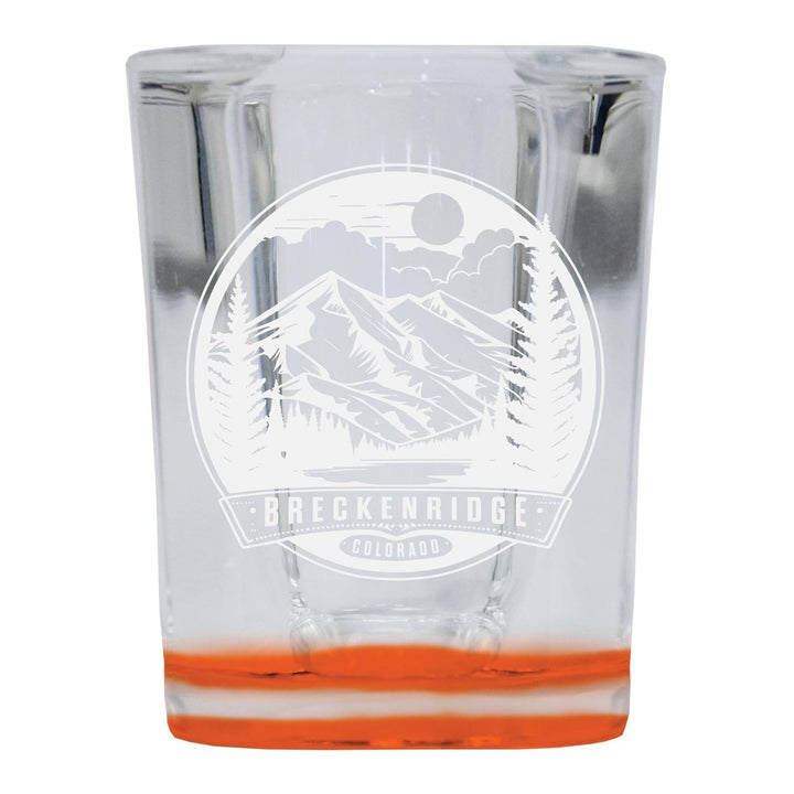 Brekenridge Colorado Souvenir 2 Ounce Engraved Shot Glass Square Image 4