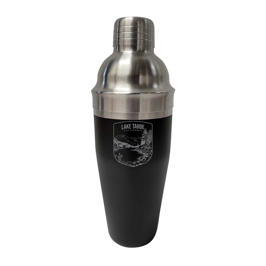 Lake Tahoe California Souvenir 24 oz Engraved Stainless Steel Cocktail Shaker Image 1