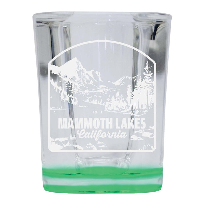 Mammoth Lakes California Souvenir 2 Ounce Engraved Shot Glass Square Image 2