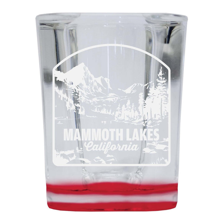 Mammoth Lakes California Souvenir 2 Ounce Engraved Shot Glass Square Image 3