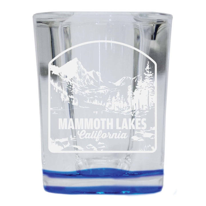 Mammoth Lakes California Souvenir 2 Ounce Engraved Shot Glass Square Image 4