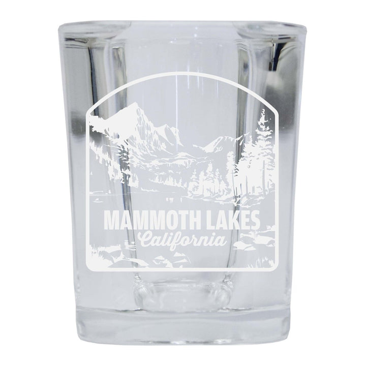 Mammoth Lakes California Souvenir 2 Ounce Engraved Shot Glass Square Image 4