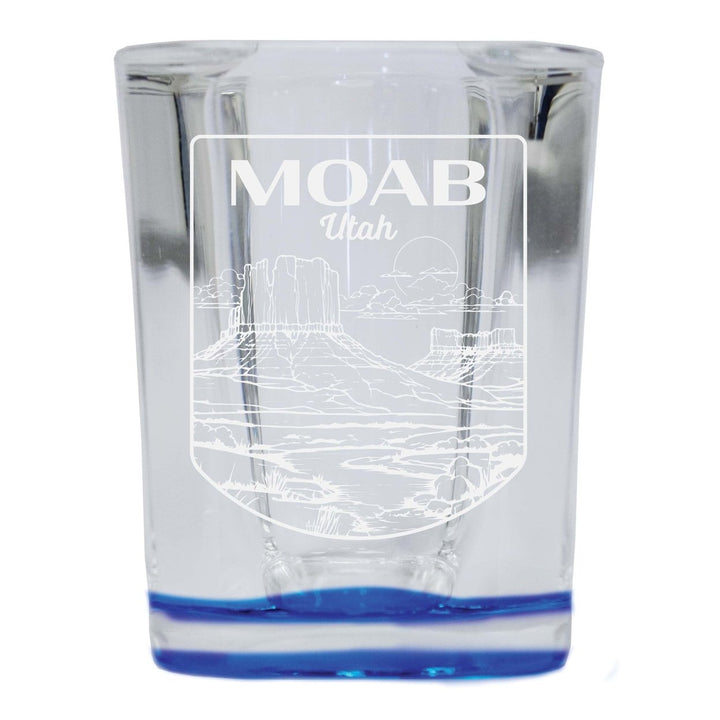 Moab Utah Souvenir 2 Ounce Engraved Shot Glass Square Image 4